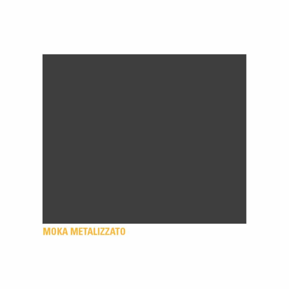 Metal Coffee Table with Container Tray Made in Italy - Numbo Viadurini