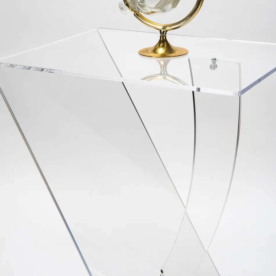 Coffee table in Plexiglass from Virgin Polymer Made in Italy - Elsa Viadurini