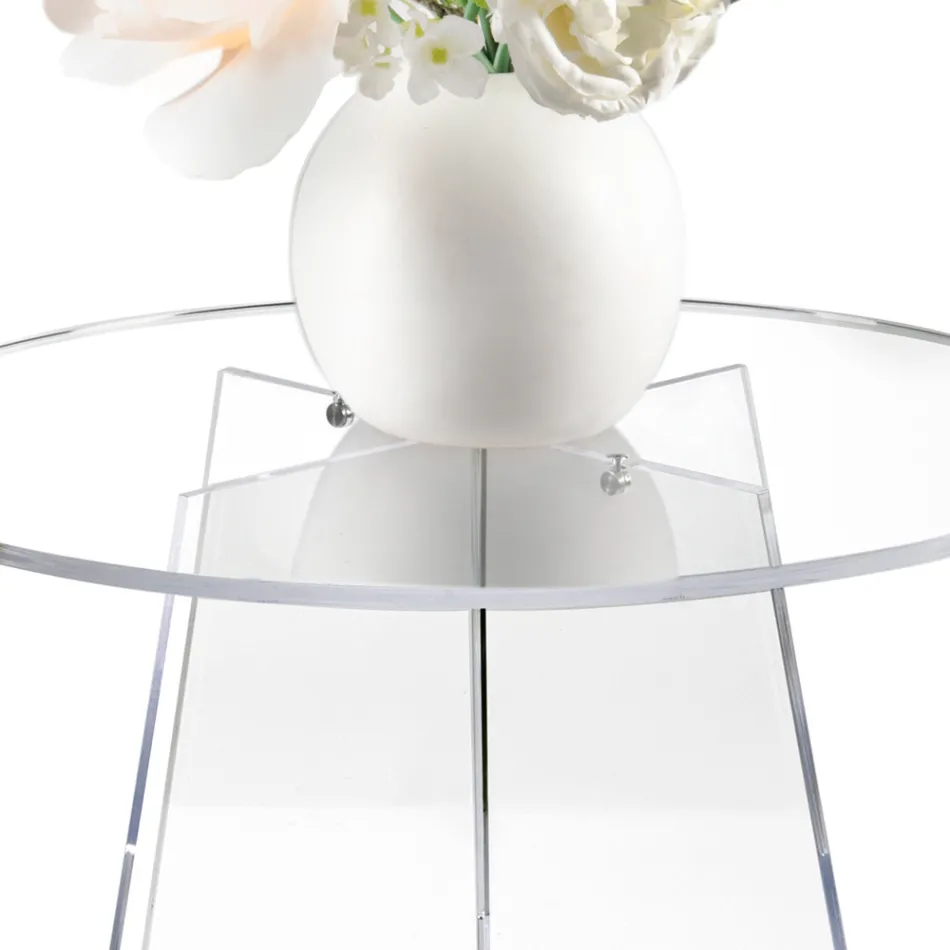 Plexiglass coffee table with different finishes made in Italy - Aurora Viadurini