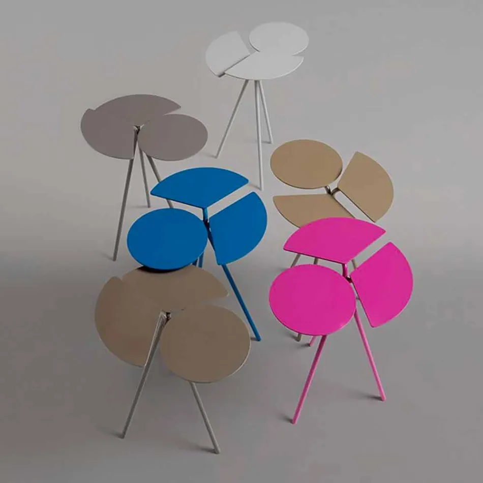 Modern Coffee Table in Colored Sheet of Originae Design - Ladybug Viadurini