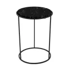 Modern Round Coffee Table in High Quality Metal and Marble - Raphael Viadurini