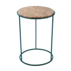 Modern Round Coffee Table in High Quality Metal and Marble - Raphael Viadurini