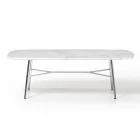 Rectangular Coffee Table with Marble Top Made in Italy - Makino Viadurini