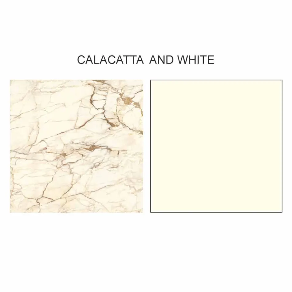 Round Design Coffee Table in Stoneware and Ash Made in Italy - Bering Viadurini