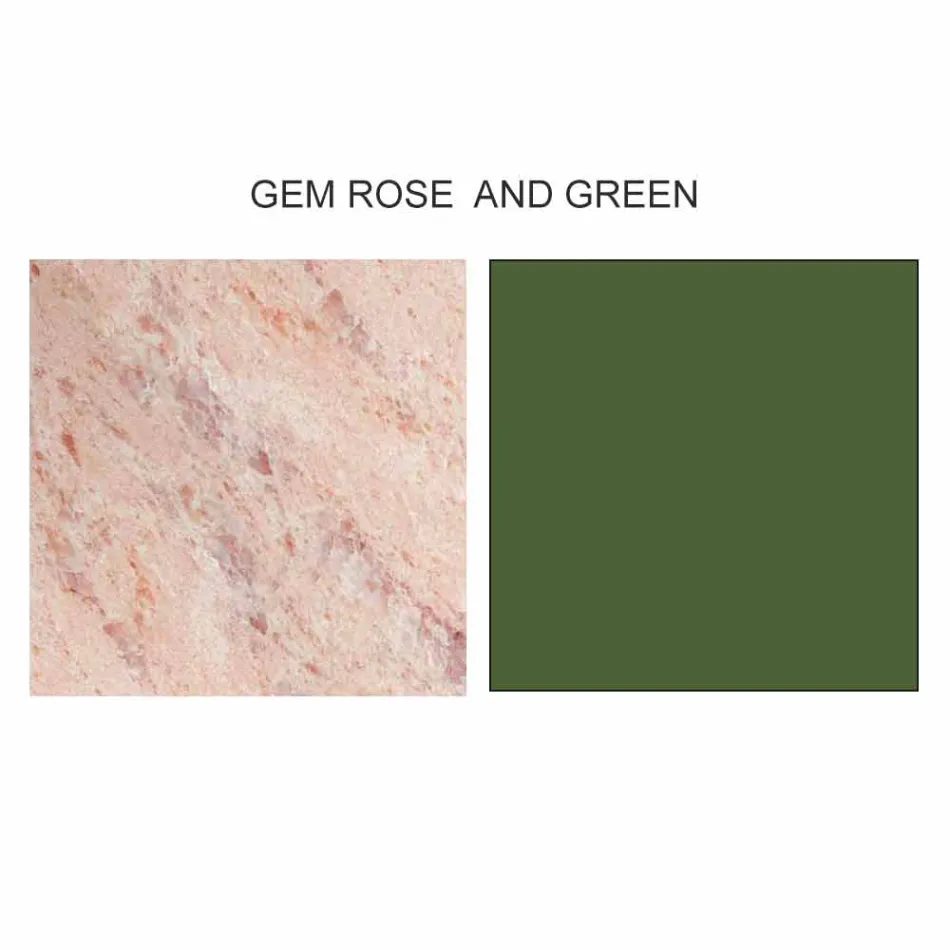 Round Design Coffee Table in Stoneware and Ash Made in Italy - Bering Viadurini