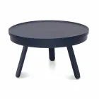 Round Design Coffee Table in Solid Wood and Metal - Salerno Viadurini
