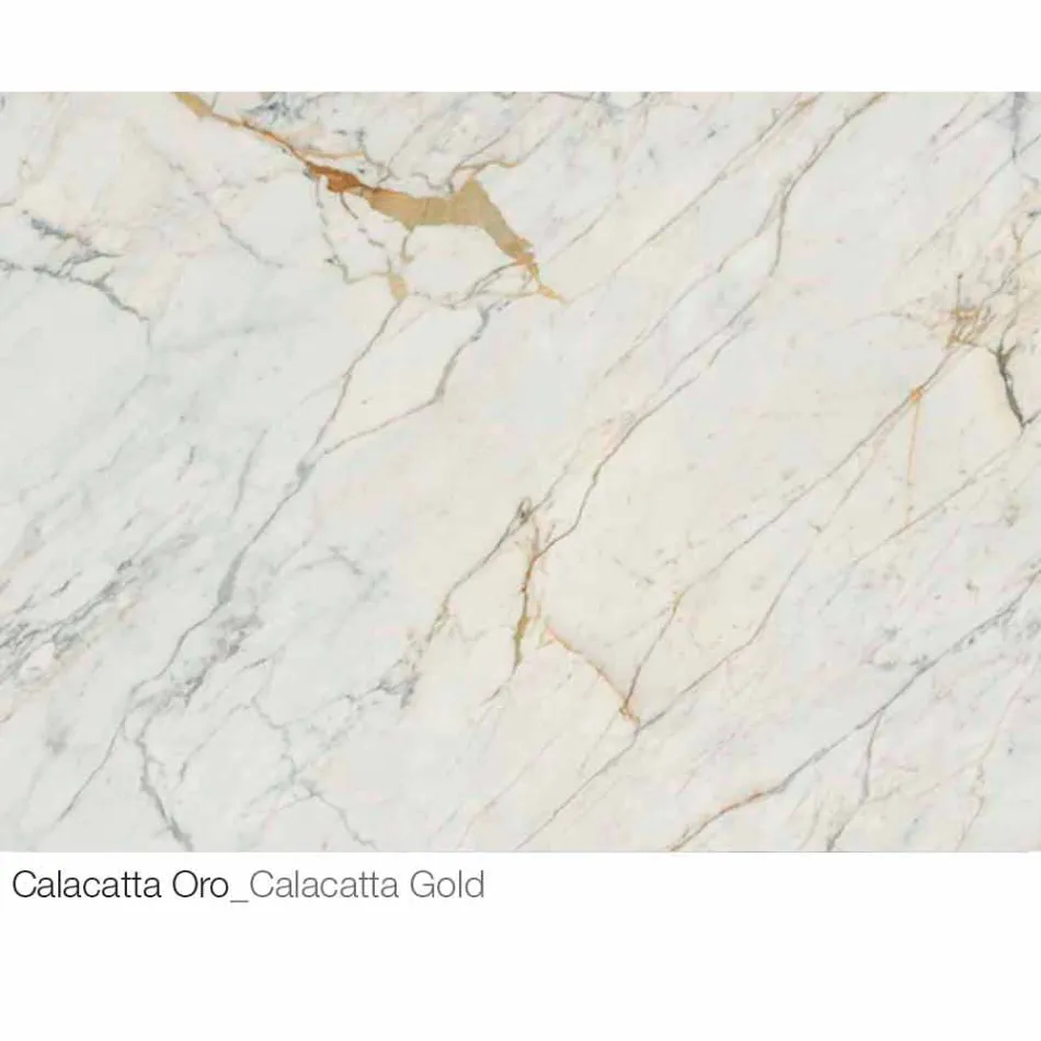 Round Coffee Table in Ceramic and Metal Made in Italy - Livigno Viadurini