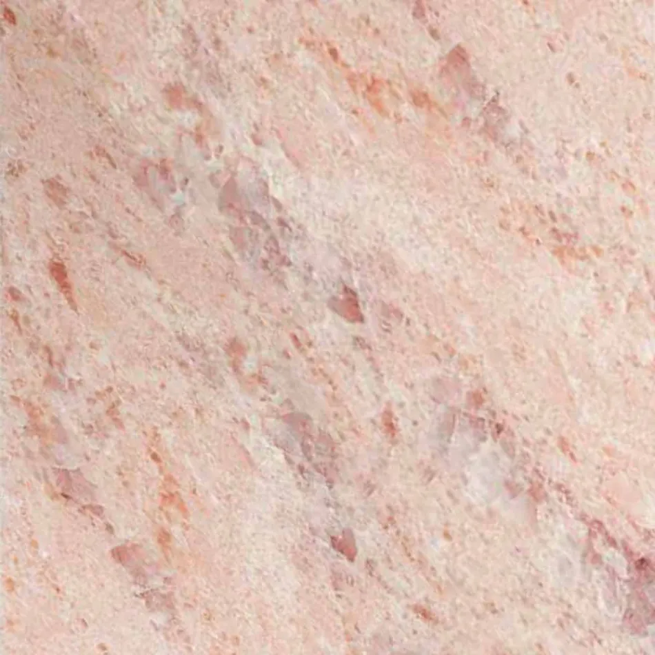 Round Coffee Table in Gres and Modern Metal Made in Italy - Albert Viadurini