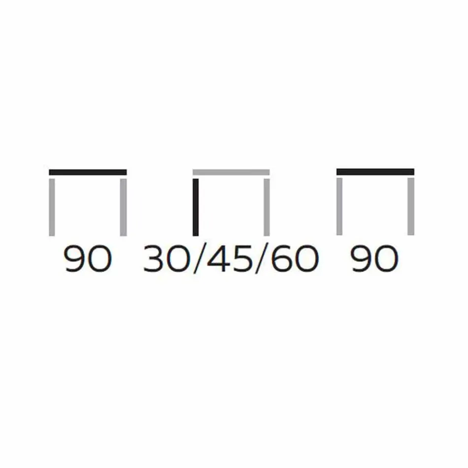 Round Coffee Table in Gres and Modern Metal Made in Italy - Albert Viadurini