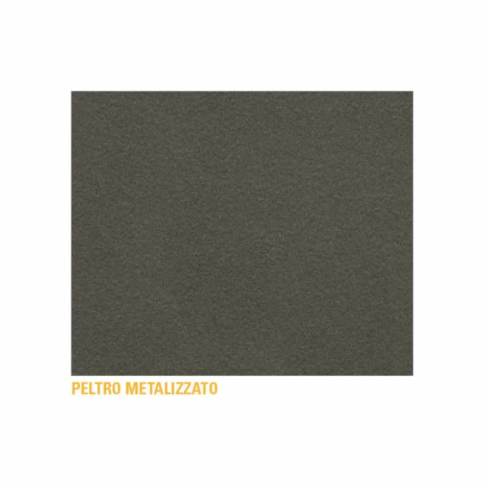 Luxury Round Coffee Table in Painted Metal Made in Italy - Mina Viadurini