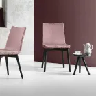 Round Coffee Table in Black Gray Lacquered Wood Made in Italy - Stuttgart Viadurini