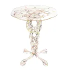 Round Transparent Plexiglass Coffee Table and Colored Top - Phosphorus Viadurini