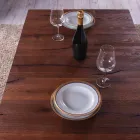 Transformable Coffee Table in Wood and Metal Made in Italy - Patroclus Viadurini