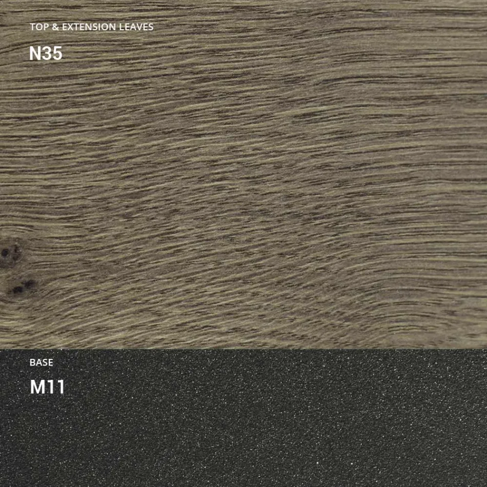 Transformable Coffee Table in Wood and Metal, Made in Italy - Sanrocco Viadurini