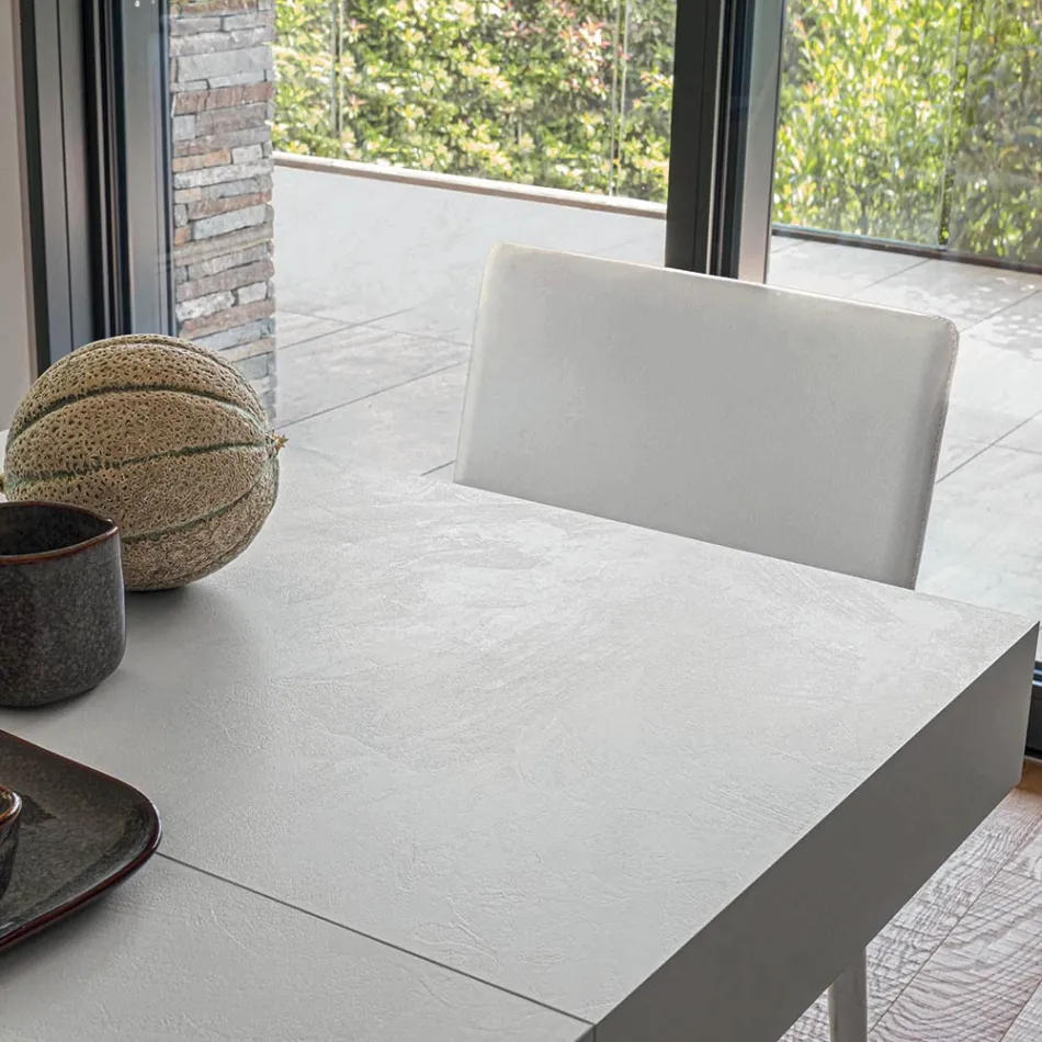 Transformable Coffee Table in Wood and Metal, Made in Italy - Sanrocco Viadurini