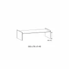 Extra-clear glass coffee table with bevel Made in Italy - Imperative Viadurini