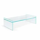 Extra-clear glass coffee table with bevel Made in Italy - Imperative Viadurini