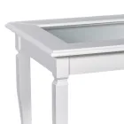 Living room coffee table with glass noticeboard Made in Italy - Demetra Viadurini