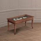 Living room coffee table with glass noticeboard Made in Italy - Demetra Viadurini