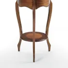 Living Room Coffee Table with Patinated Cherry Inlay Made in Italy - Irno Viadurini