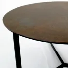 Coffee Table in Steel and Porcelain Stoneware Made in Italy - Aspira Viadurini