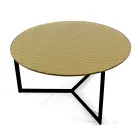 Coffee Table in Steel and Glass Made in Italy - Aspira Viadurini