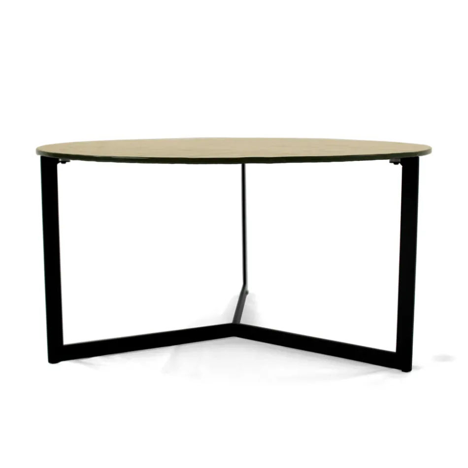 Coffee Table in Steel and Glass Made in Italy - Aspira Viadurini
