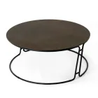 Coffee Table Round Top and Base Made in Italy - Tullia Viadurini