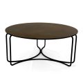Round Coffee Table with 3 Crescent Base Made in Italy - Arepa