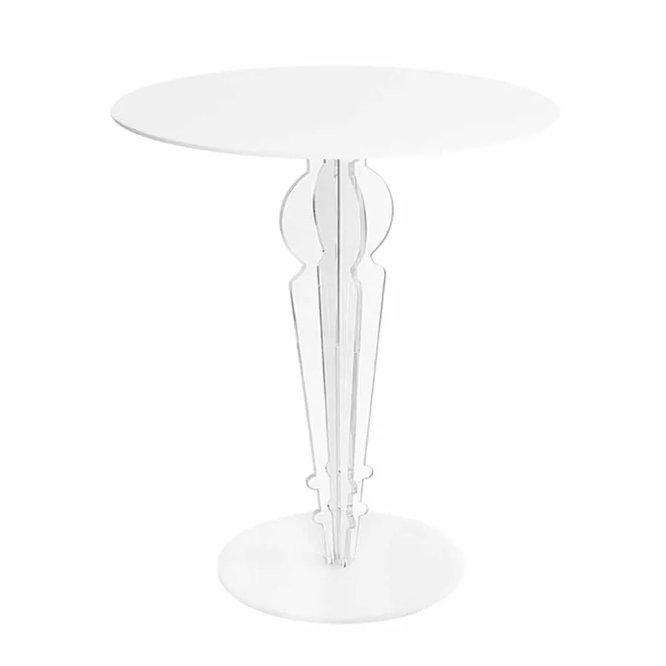 Classic design coffee table, in H 64cm acrylic glass, Cles Viadurini