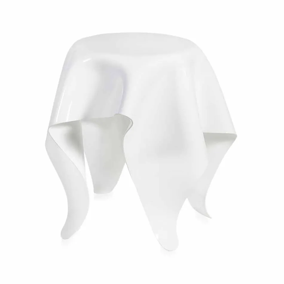 Contemporary white plexiglass design table Otto, made in Italy Viadurini