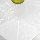 Design plexiglass coffee table with led light made in Italy, Chiusi Viadurini