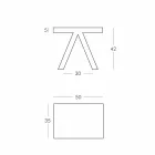 Slide Toy indoor colored geometric coffee table made in Italy Viadurini