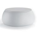 Garden Coffee Table with Round Top in Polyethylene Made in Italy - Tibaldo