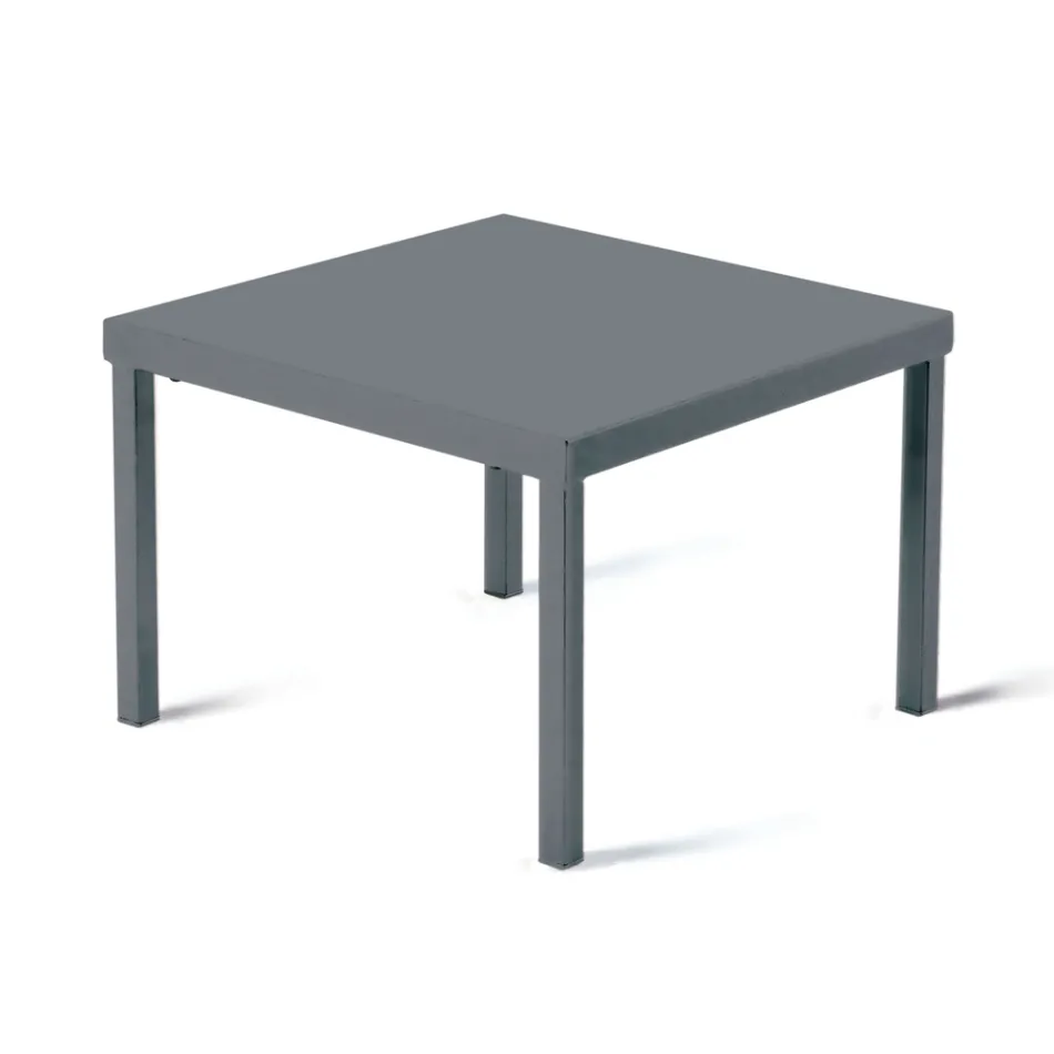 Stackable Garden Coffee Table in Galvanized Steel Made in Italy - Aberdeen Viadurini