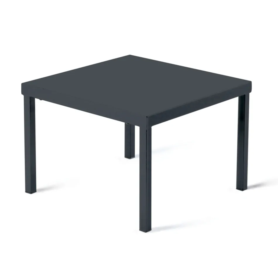 Stackable Garden Coffee Table in Galvanized Steel Made in Italy - Aberdeen Viadurini