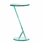 Side Table Sofa in Extra-clear Glass Made in Italy - Tarzan Viadurini
