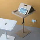 Sofa Side Table Metal and PVC Adjustable Height for Tablet - Tekniko Viadurini