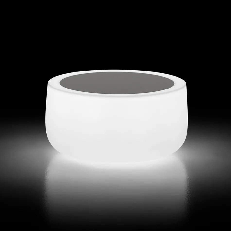 Outdoor Luminous Coffee Table with LED Light and Hpl Top Made in Italy - Belida Viadurini