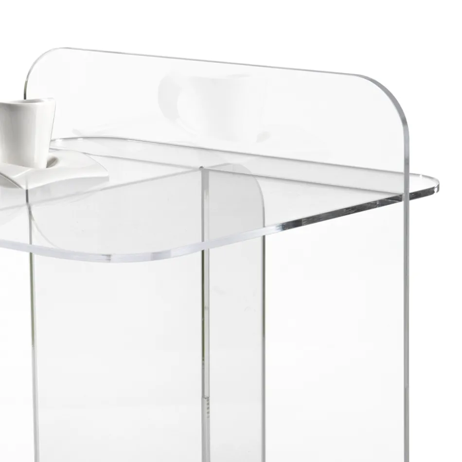 Modern Plexiglass Living Room Coffee Table Made in Italy - Ariel Viadurini