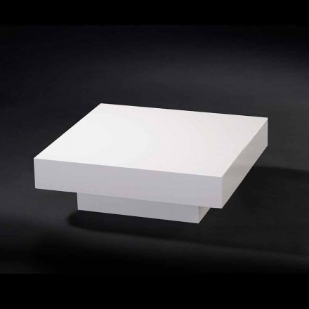 Contemporary wooden coffee table covered in methacrylate Loft Cadeau Viadurini