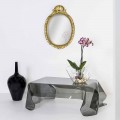 Fumé plexiglass coffee table with a modern design Asia, made in Italy