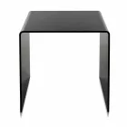Contemporary black coffee table 50x50cm Terry Big, made in Italy Viadurini