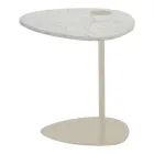 Coffee Table for Living Room in Metal and Marquinia Marble, Luxury Design - Yassine Viadurini