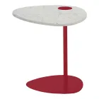 Coffee Table for Living Room in Metal and Marquinia Marble, Luxury Design - Yassine Viadurini