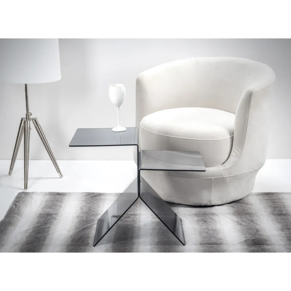 Transparent Colored Plexiglass Coffee Table for Living Room Made in Italy - Kamon Viadurini