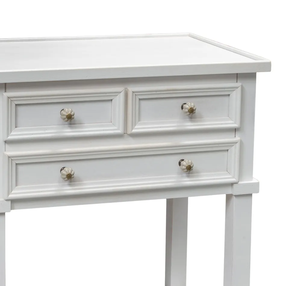 Telephone table with 3 drawers and shelf Made in Italy - Culsu Viadurini