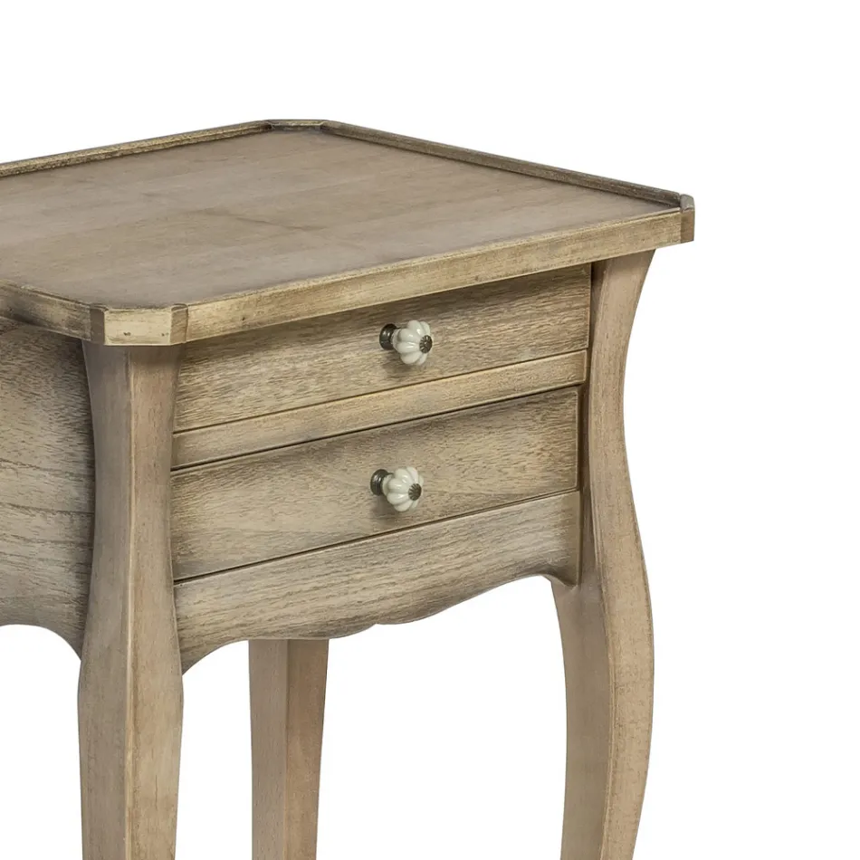 Beech Telephone Table in Different Finishes Made in Italy - Charun Viadurini