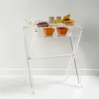 Olivia made of transparent design coffee table made in Italy Viadurini
