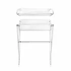 Olivia made of transparent design coffee table made in Italy Viadurini